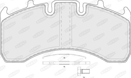 Beral BCV29169TK - Kit de plaquettes de frein, frein à disque cwaw.fr