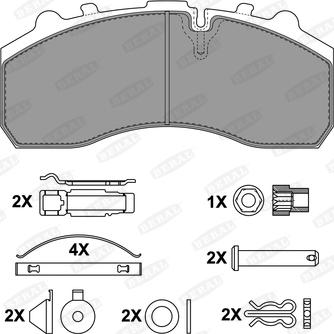 Jurid 2910805670 - Kit de plaquettes de frein, frein à disque cwaw.fr