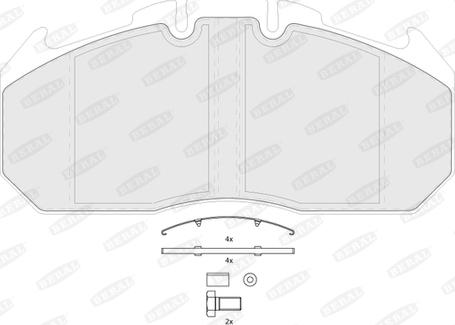 Beral BCV29131TK - Kit de plaquettes de frein, frein à disque cwaw.fr