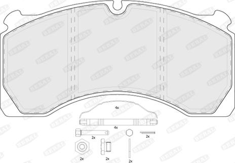 Beral BCV29124TK - Kit de plaquettes de frein, frein à disque cwaw.fr