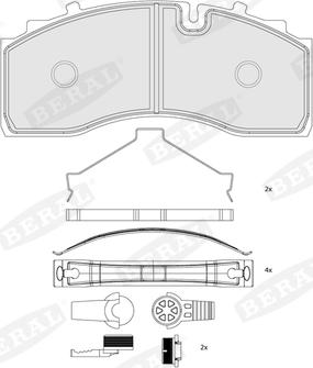 Beral BCV29343TK - Kit de plaquettes de frein, frein à disque cwaw.fr