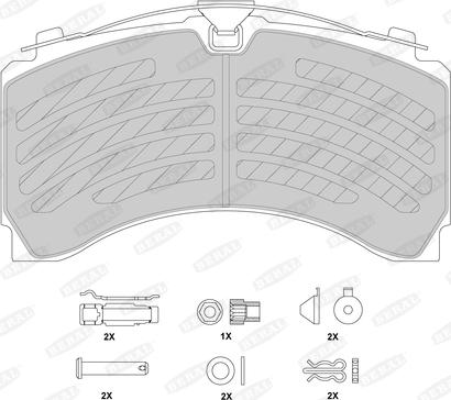 Beral BCV29244TK - Kit de plaquettes de frein, frein à disque cwaw.fr