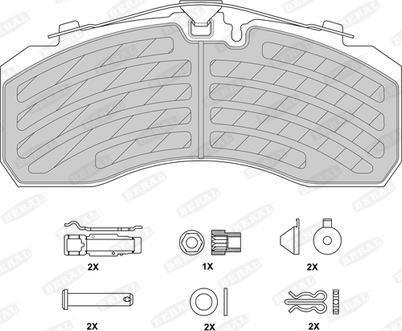 Beral BCV29253TK - Kit de plaquettes de frein, frein à disque cwaw.fr