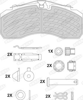 Beral BCV29252TK - Kit de plaquettes de frein, frein à disque cwaw.fr