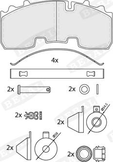 Beral BCV29265TK - Kit de plaquettes de frein, frein à disque cwaw.fr