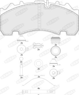 Beral BCV29263TK - Kit de plaquettes de frein, frein à disque cwaw.fr