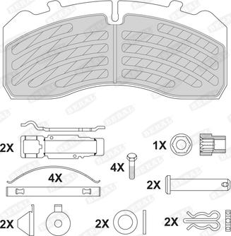 Beral BCV29213TK - Kit de plaquettes de frein, frein à disque cwaw.fr