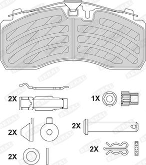 Beral BCV29287TK - Kit de plaquettes de frein, frein à disque cwaw.fr