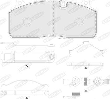 Beral BCV29274TK - Kit de plaquettes de frein, frein à disque cwaw.fr