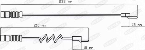 Beral FAI103 - Contact d'avertissement, usure des plaquettes de frein cwaw.fr