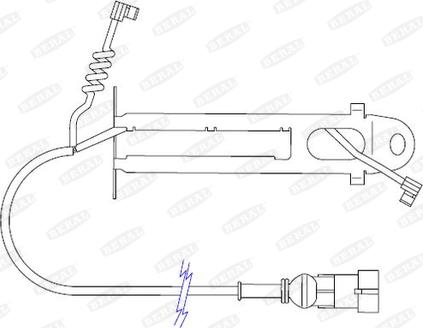 Beral FAI126 - Contact d'avertissement, usure des plaquettes de frein cwaw.fr