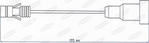 Beral FAI203 - Contact d'avertissement, usure des plaquettes de frein cwaw.fr