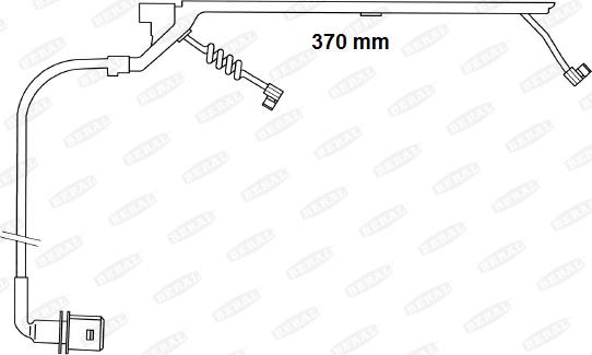 Beral UAI169 - Contact d'avertissement, usure des plaquettes de frein cwaw.fr