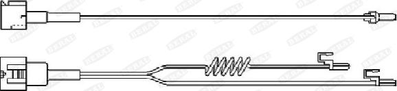 Beral UAI101 - Contact d'avertissement, usure des plaquettes de frein cwaw.fr