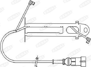 Beral UAI126 - Contact d'avertissement, usure des plaquettes de frein cwaw.fr