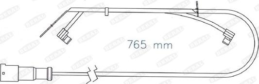 Beral UAI174 - Contact d'avertissement, usure des plaquettes de frein cwaw.fr