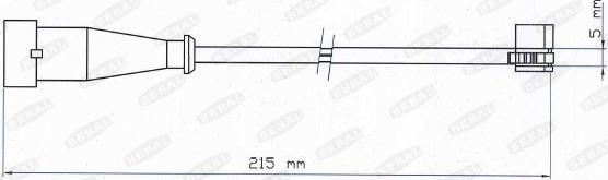 Beral UAI177 - Contact d'avertissement, usure des plaquettes de frein cwaw.fr