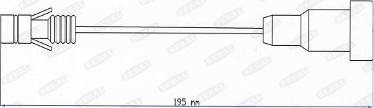 Beral UAI203 - Contact d'avertissement, usure des plaquettes de frein cwaw.fr