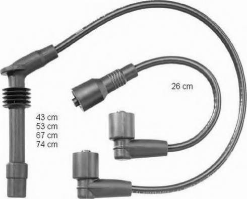 BorgWarner (BERU) PRO727 - Kit de câbles d'allumage cwaw.fr