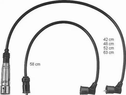 BorgWarner (BERU) ZEF432 - Kit de câbles d'allumage cwaw.fr