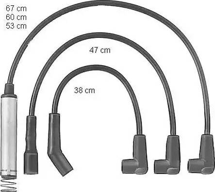 BorgWarner (BERU) ZEF578 - Kit de câbles d'allumage cwaw.fr