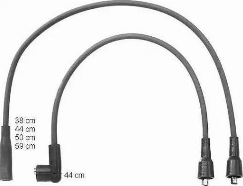 BorgWarner (BERU) ZEF1058 - Kit de câbles d'allumage cwaw.fr