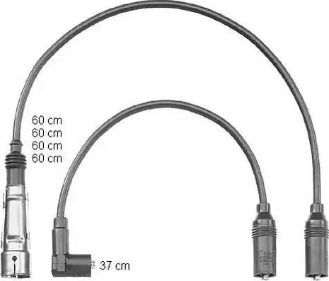 BorgWarner (BERU) ZEF1194 - Kit de câbles d'allumage cwaw.fr