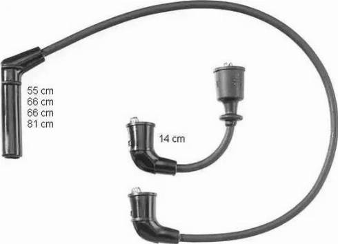 BorgWarner (BERU) ZEF1144 - Kit de câbles d'allumage cwaw.fr