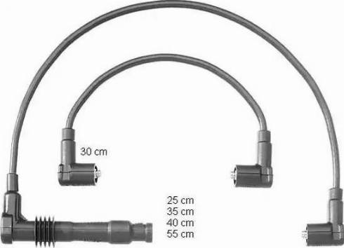 BorgWarner (BERU) ZEF1158 - Kit de câbles d'allumage cwaw.fr