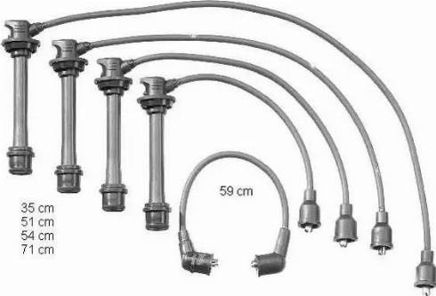 BorgWarner (BERU) ZEF1314 - Kit de câbles d'allumage cwaw.fr