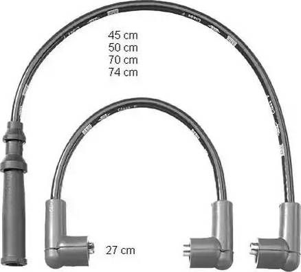 BorgWarner (BERU) ZEF1200 - Kit de câbles d'allumage cwaw.fr