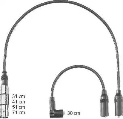 BorgWarner (BERU) ZEF1223 - Kit de câbles d'allumage cwaw.fr