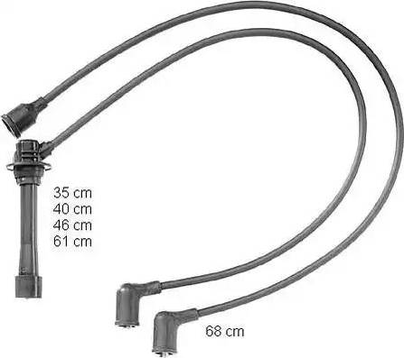 BorgWarner (BERU) ZEF863 - Kit de câbles d'allumage cwaw.fr