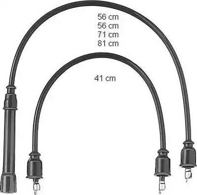 BorgWarner (BERU) ZEF351 - Kit de câbles d'allumage cwaw.fr