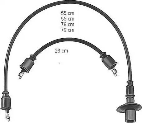 BorgWarner (BERU) ZEF304 - Kit de câbles d'allumage cwaw.fr