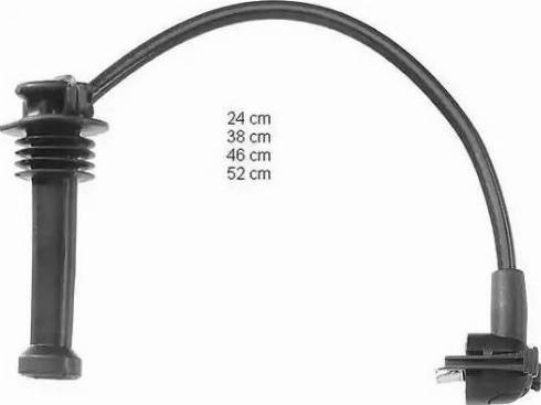 BorgWarner (BERU) ZEF719 - Kit de câbles d'allumage cwaw.fr