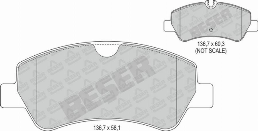 Beser 4175 - Kit de plaquettes de frein, frein à disque cwaw.fr