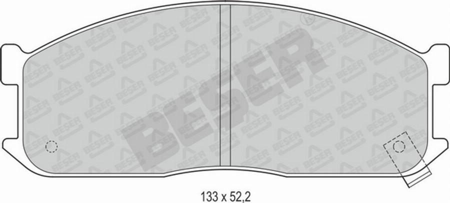 Beser 3463 - Kit de plaquettes de frein, frein à disque cwaw.fr