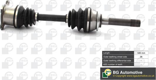 BGA DS6100R - Arbre de transmission cwaw.fr