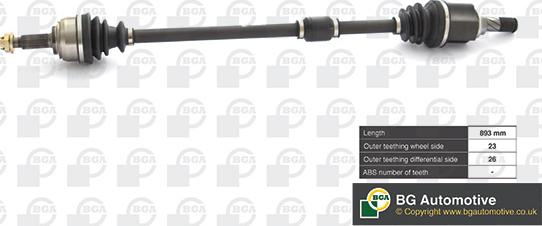 BGA DS6310R - Arbre de transmission cwaw.fr