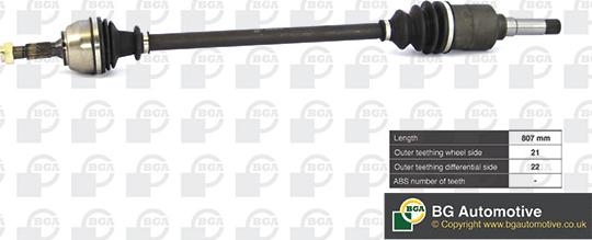 BGA DS1400R - Arbre de transmission cwaw.fr