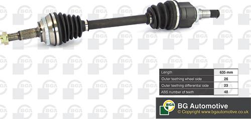 BGA DS7610L - Arbre de transmission cwaw.fr