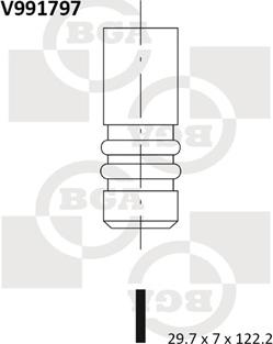 BGA V991797 - Soupape d'admission cwaw.fr