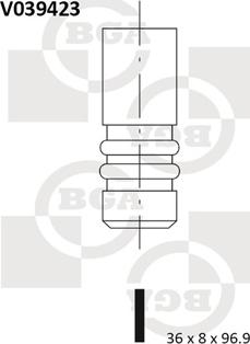 BGA V039423 - Soupape d'admission cwaw.fr