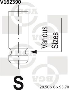 BGA V162390 - Soupape d'admission cwaw.fr