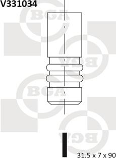 BGA V331034 - Soupape d'émission cwaw.fr