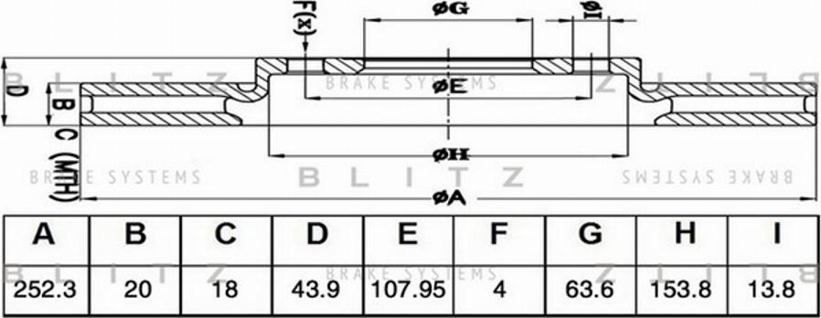 Blitz BS0483 - Disque de frein cwaw.fr