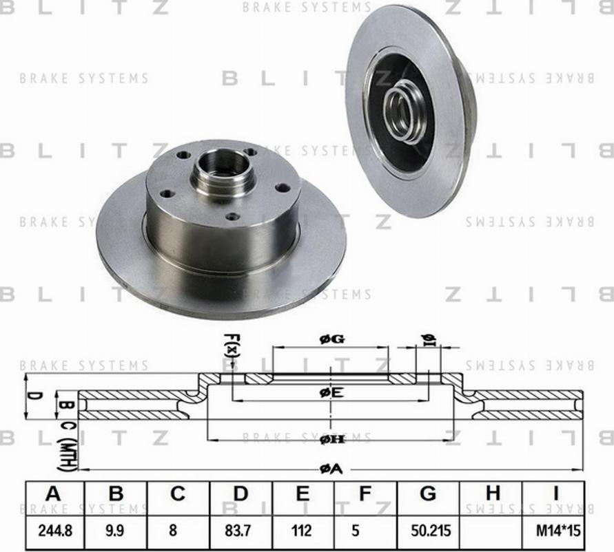 Blitz BS0145 - Disque de frein cwaw.fr