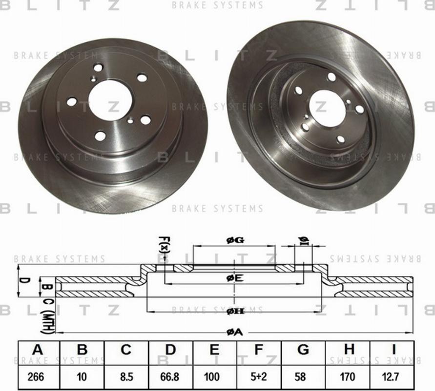 Blitz BS0146 - Disque de frein cwaw.fr