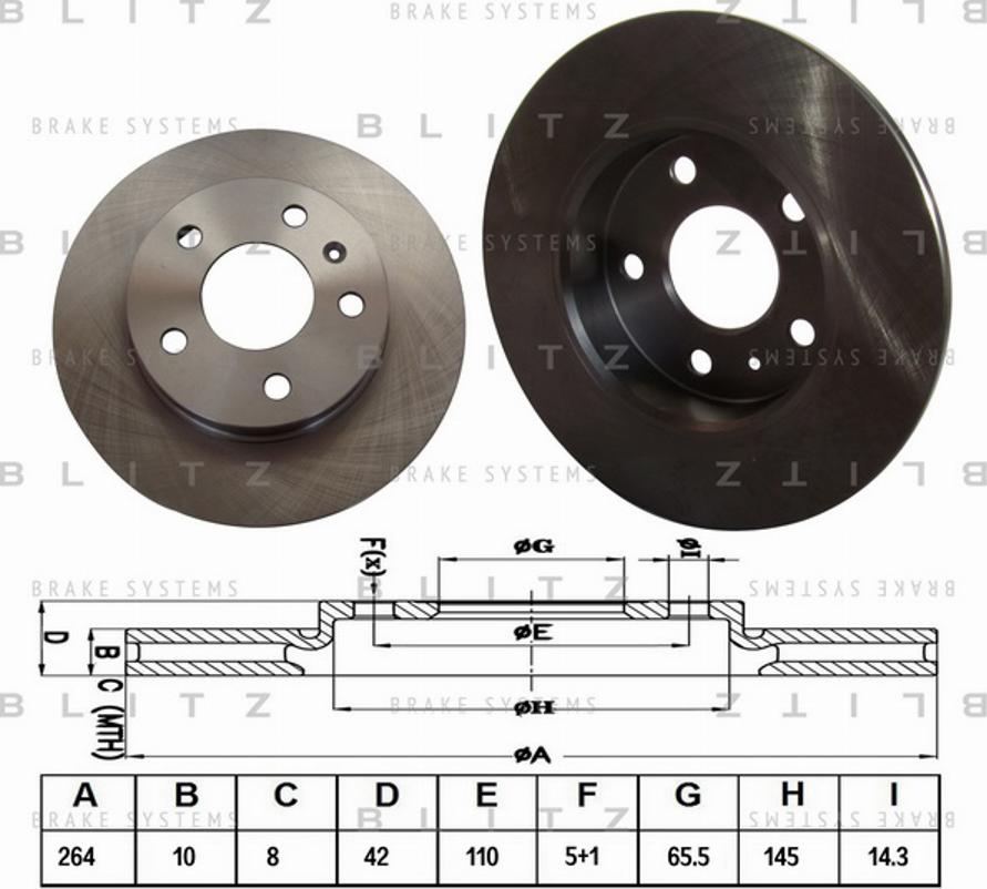 Blitz BS0159 - Disque de frein cwaw.fr